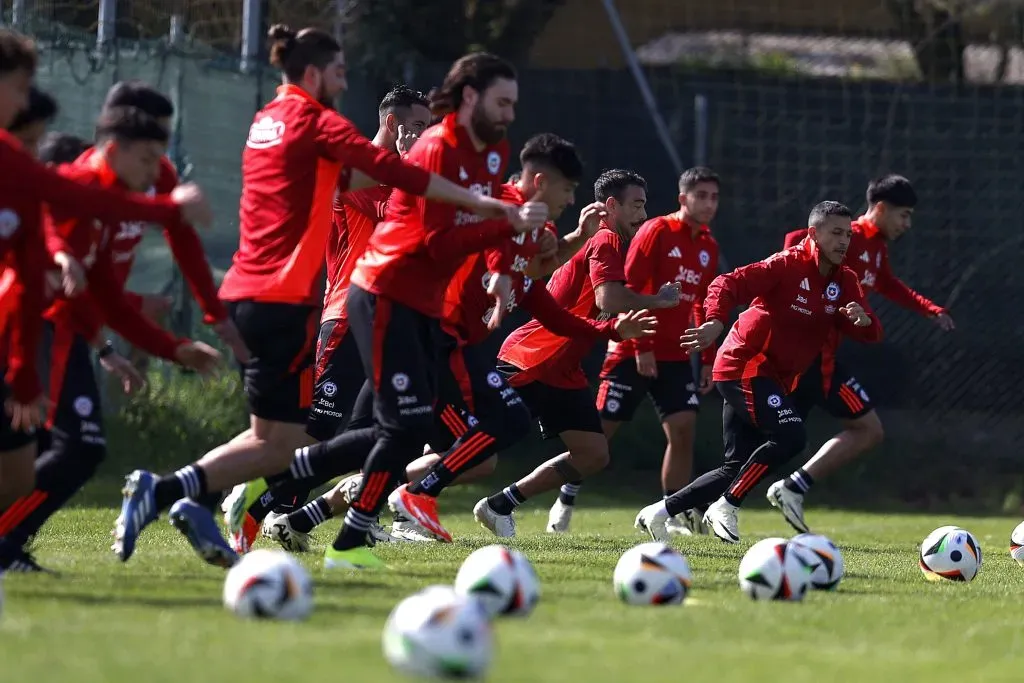 La Roja vivió su último entrenamiento antes de enfrentar a Albania. Imagen: ANFP