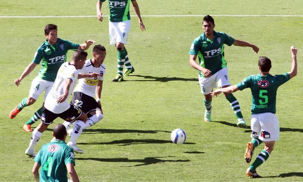 Felipe Flores marca el gol del triunfo de Colo Colo vs Santiago Wanderers. | Imagen: Photosport