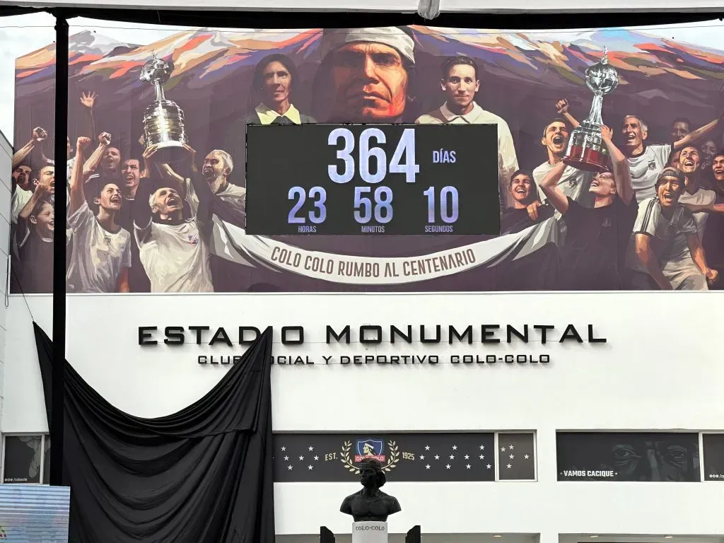 El nuevo mural del Monumental, con un contador para el Centenario | Foto: DaleAlbo