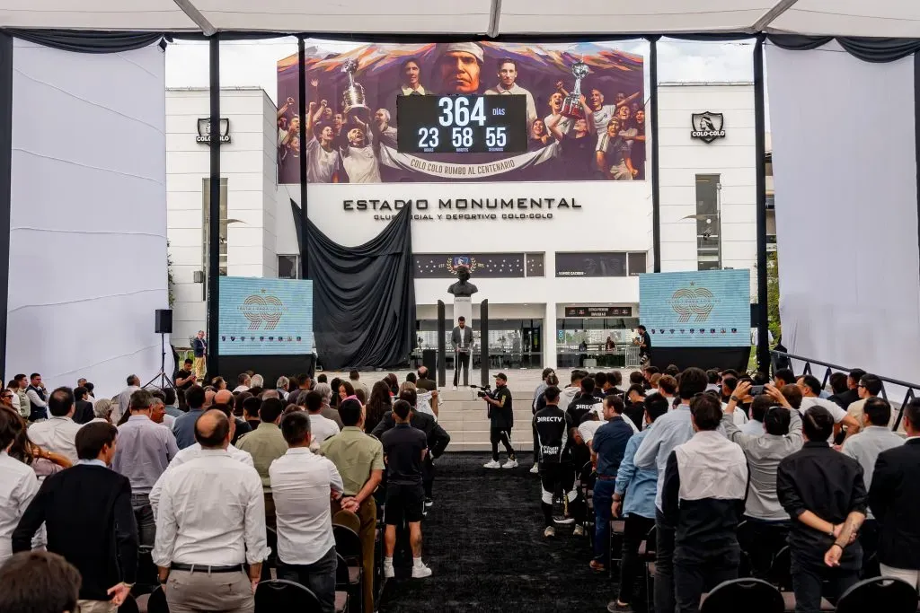 El contador del Estadio Monumental para el Centenario de Colo Colo. (Foto: Guillermo Salazar/DaleAlbo)