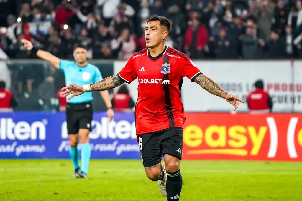 El último gol de Darío Lezcano por Colo Colo. Imagen: Guillermo Salazar.