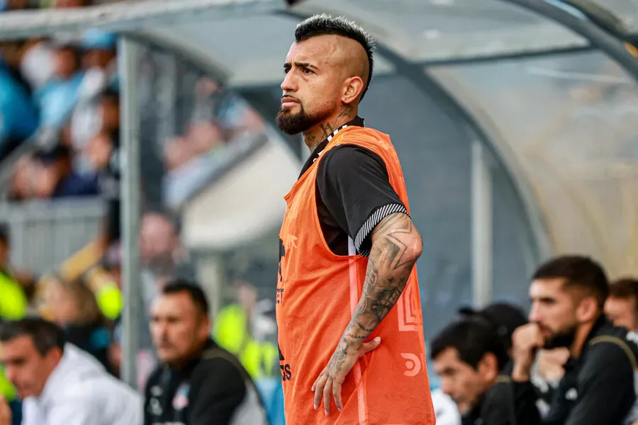Arturo Vidal será la gran baja de Colo Colo ante Cerro Porteño. Imagen: Keyla Larrea/Photosport