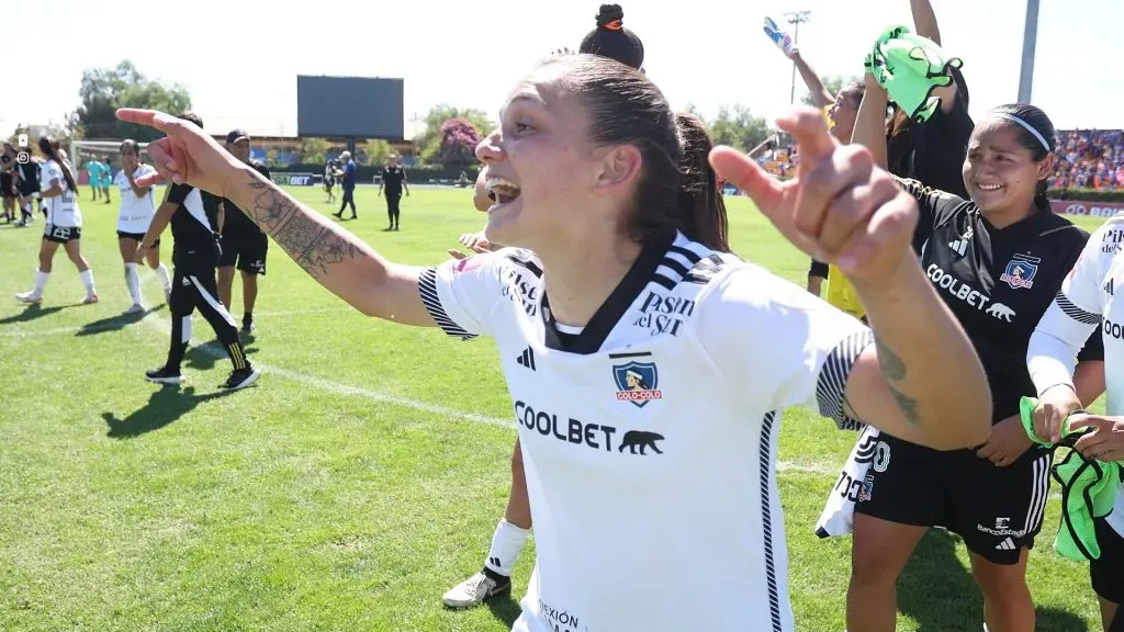 Isidora Olave celebra el triunfo ante la U