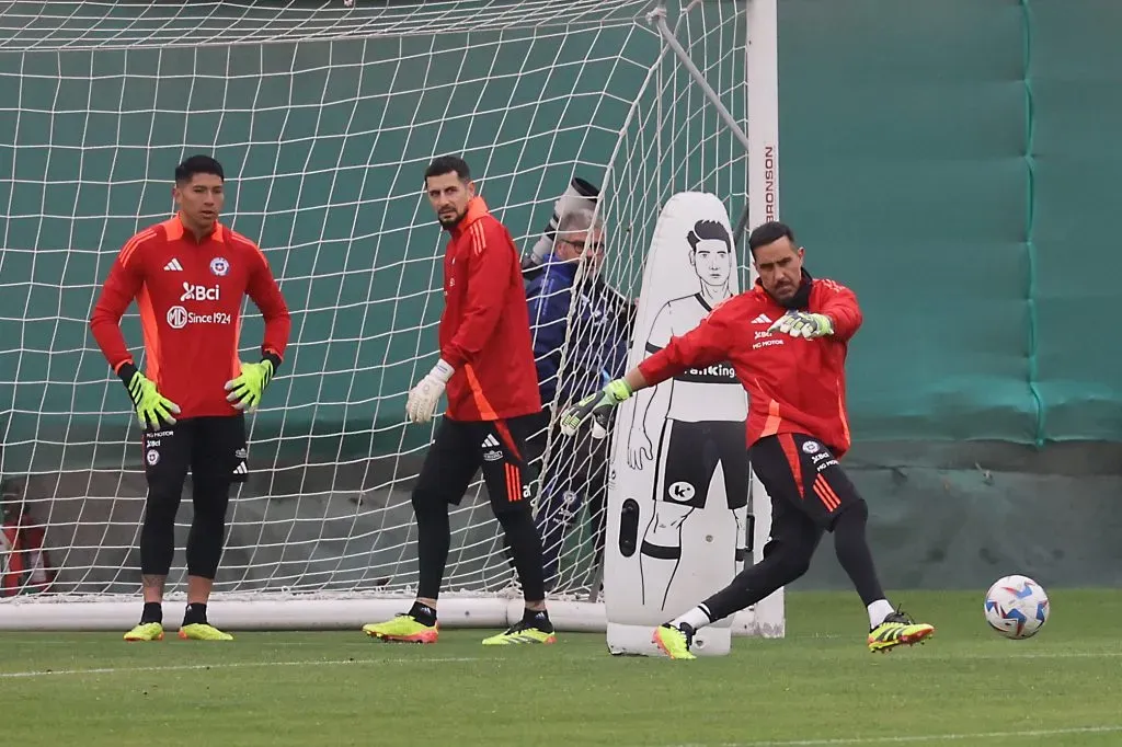 Brayan Cortés en los entrenamientos de la Selección Chilena. (Foto: Photosport)
