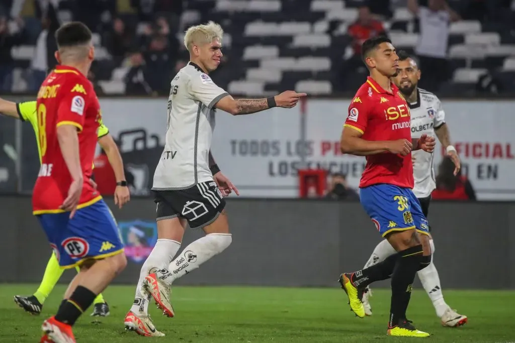 Carlos Palacios anotó en el triunfo de Colo Colo vs Unión Española. (Foto: Photosport)
