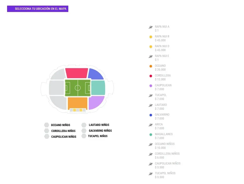 Las entradas disponibles para el partido de hoy. (Foto: captura)