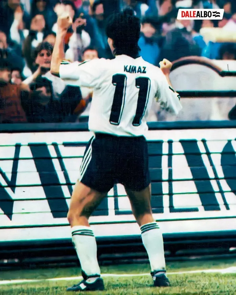 El baile característico de Rubén Martínez en Colo Colo | Foto: Archivo