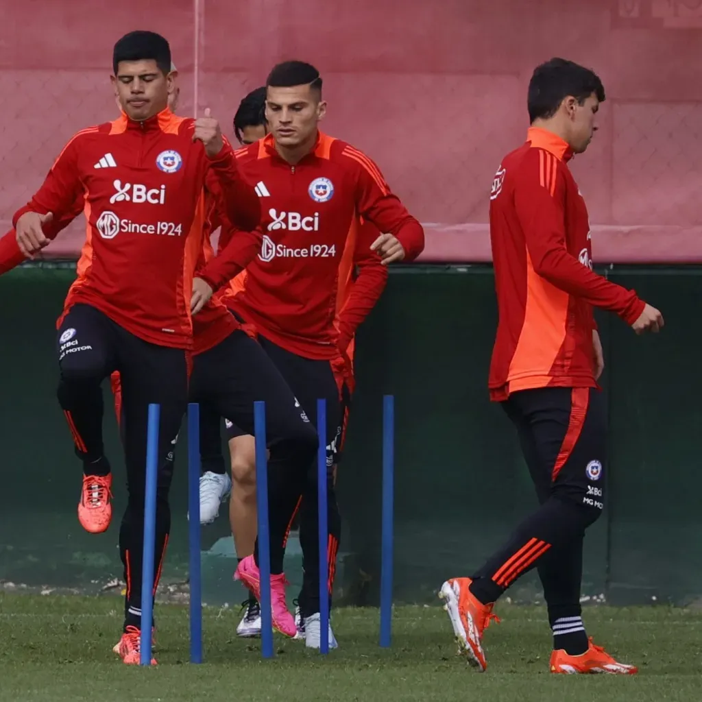 Esteban Pavez y Lucas Cepeda en la Selección Chilena. (Foto: Photosport)