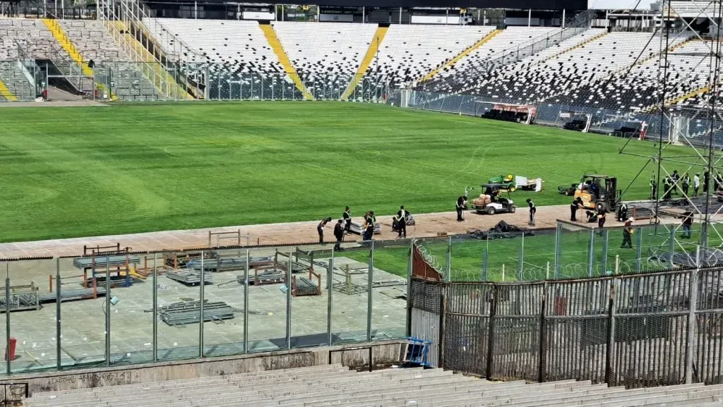 (Imagen 1) Cancha del Monumental este domingo tras el concierto de Paul McCartney | Foto: DaleAlbo