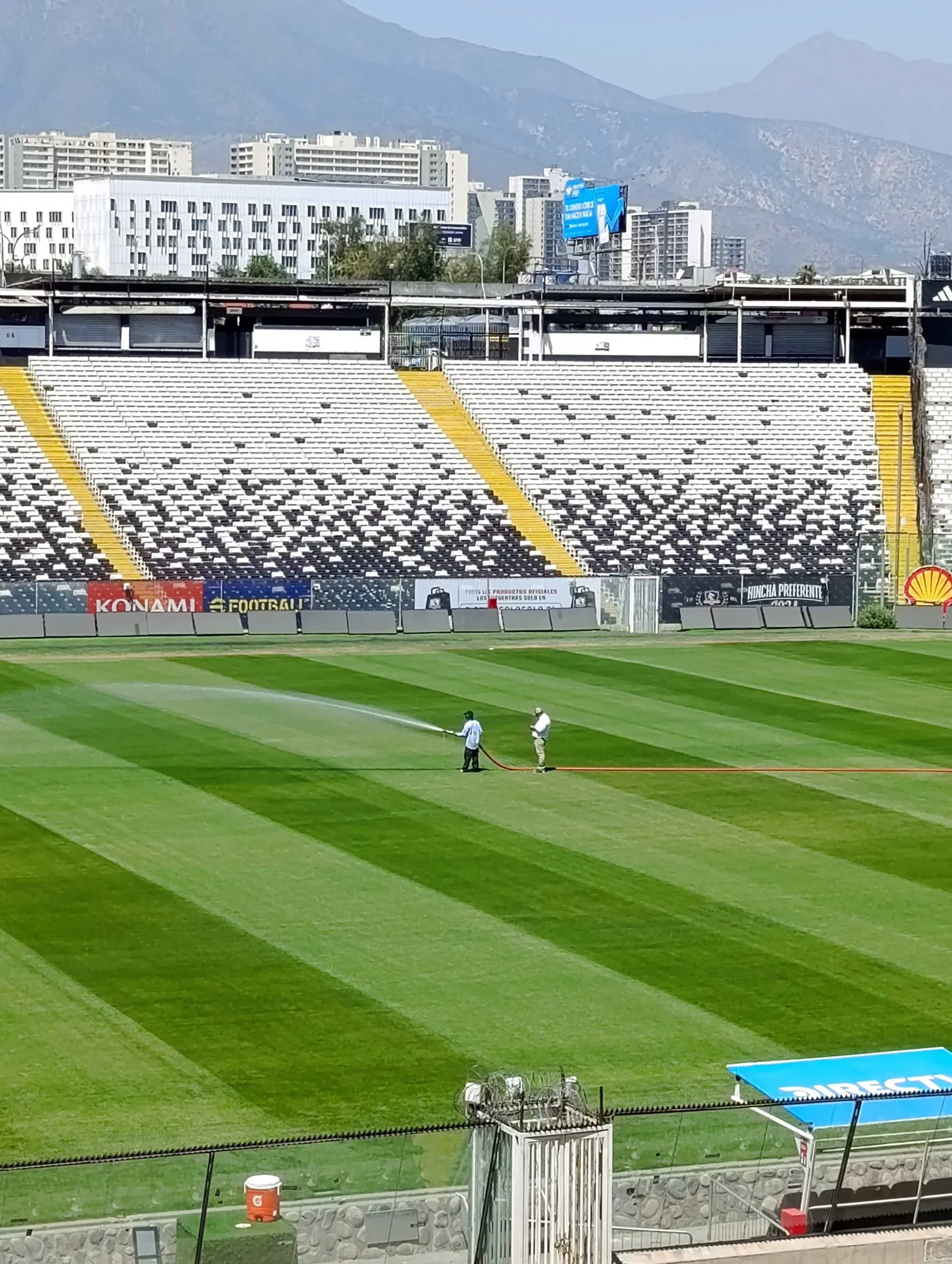 Así está la cancha del Monumental. (Foto: DaleAlbo)