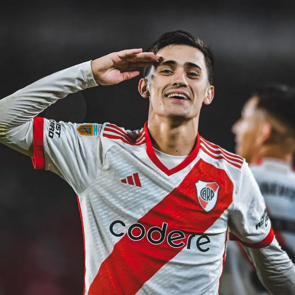 Pablo Solari vuelve a marcar por River Plate. Imagen: Instagram Pablo Solari