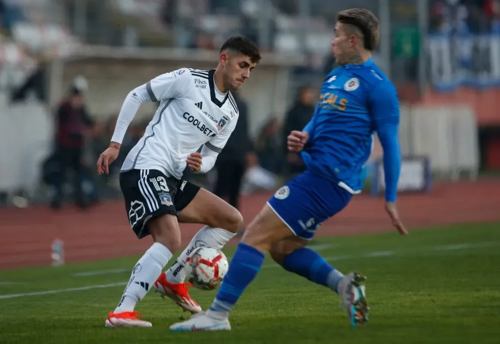 Bruno Gutiérrez puede salir a préstamo para el 2025 y dejar Colo Colo. Imagen: Jose Robles/Photosport