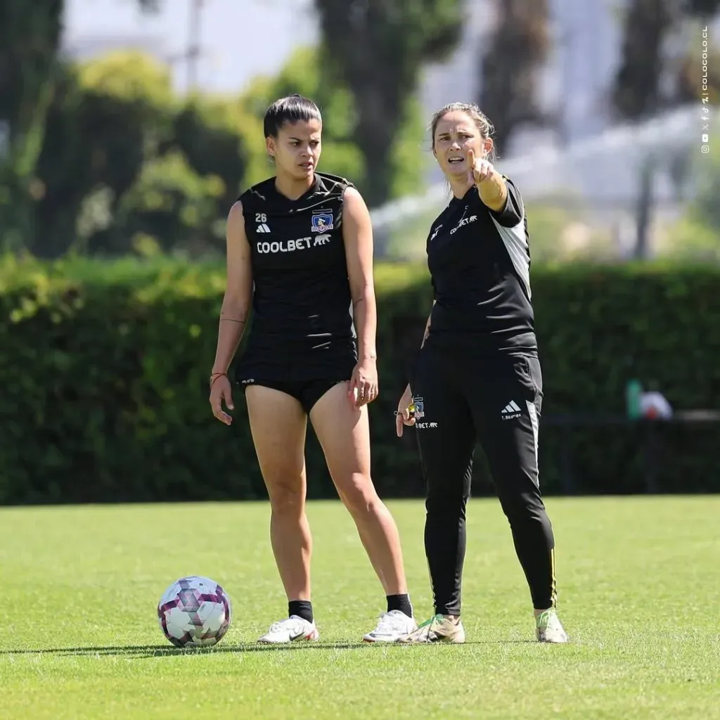 Tatiele Silveira en los entrenamientos. (Foto: Colo Colo femenino)