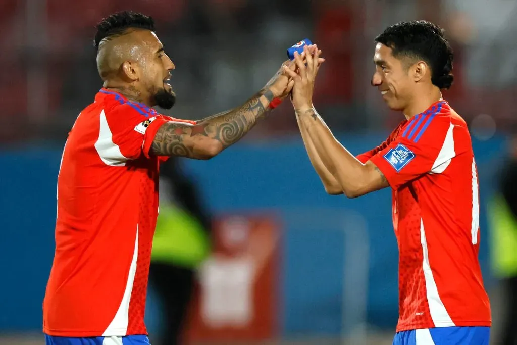 Luciano Cabral podría volver a Chile y jugar con Arturo Vidal en Colo Colo. Imagen: Andres Pina/Photosport