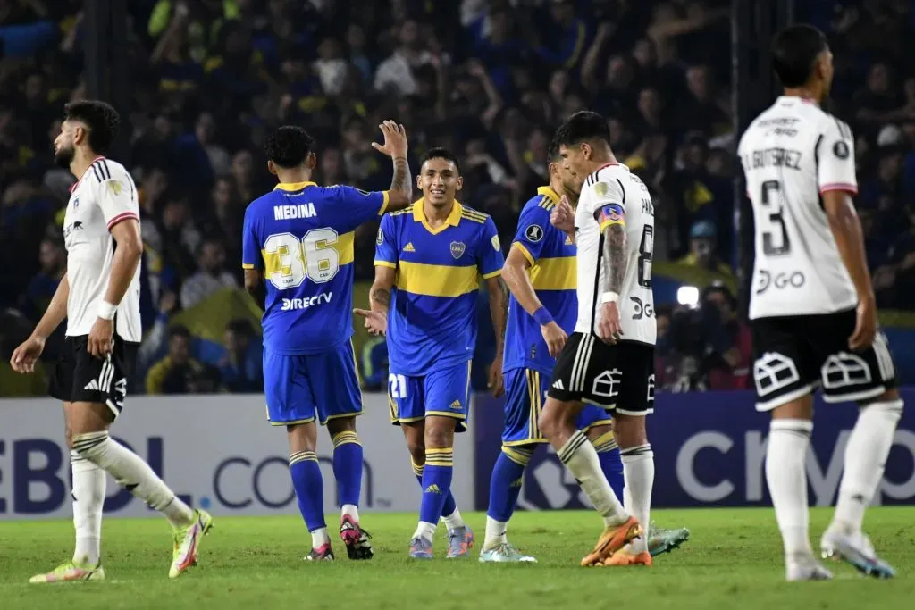 Colo Colo enfrentando a Boca Juniors en la Copa Libertadores del 2023. (Foto: Photosport)