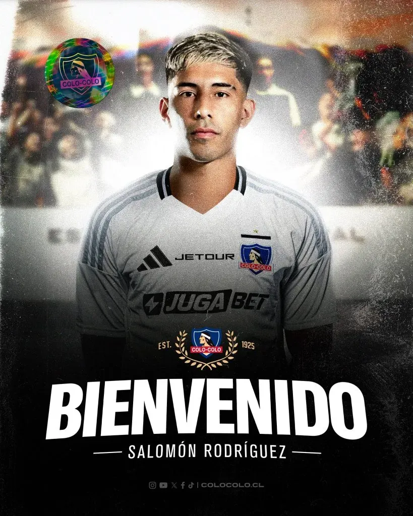 Salomón Rodríguez presentado como nuevo refuerzo. (Foto: @ColoColo)