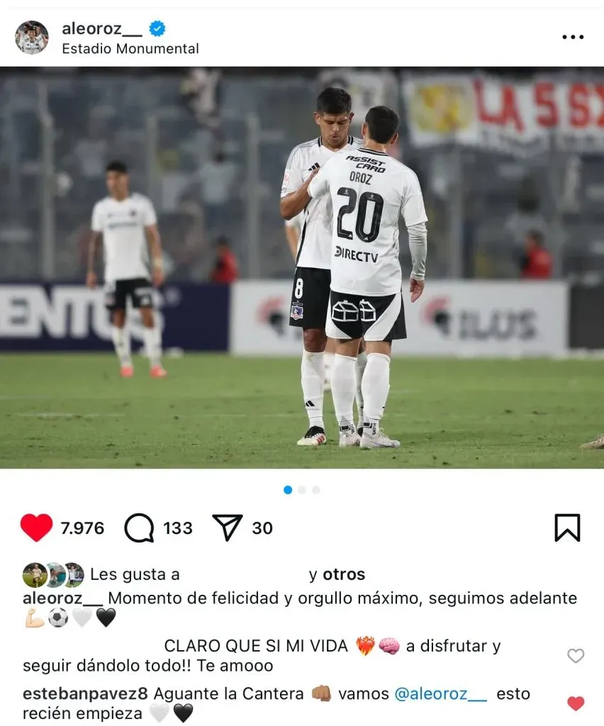 Publicación de Alexander Oroz. (Foto: captura)