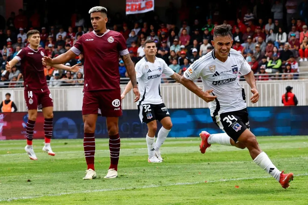 Vicente Pizarro anotó el primer tanto de Colo Colo en la Liga de Primera. Imagen: Andres Pina/Photosport