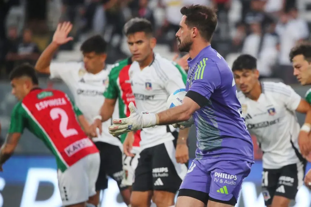 Fernando de Paul estuvo atento para evitar la derrota de Colo Colo. Imagen: Jonnathan Oyarzun/Photosport