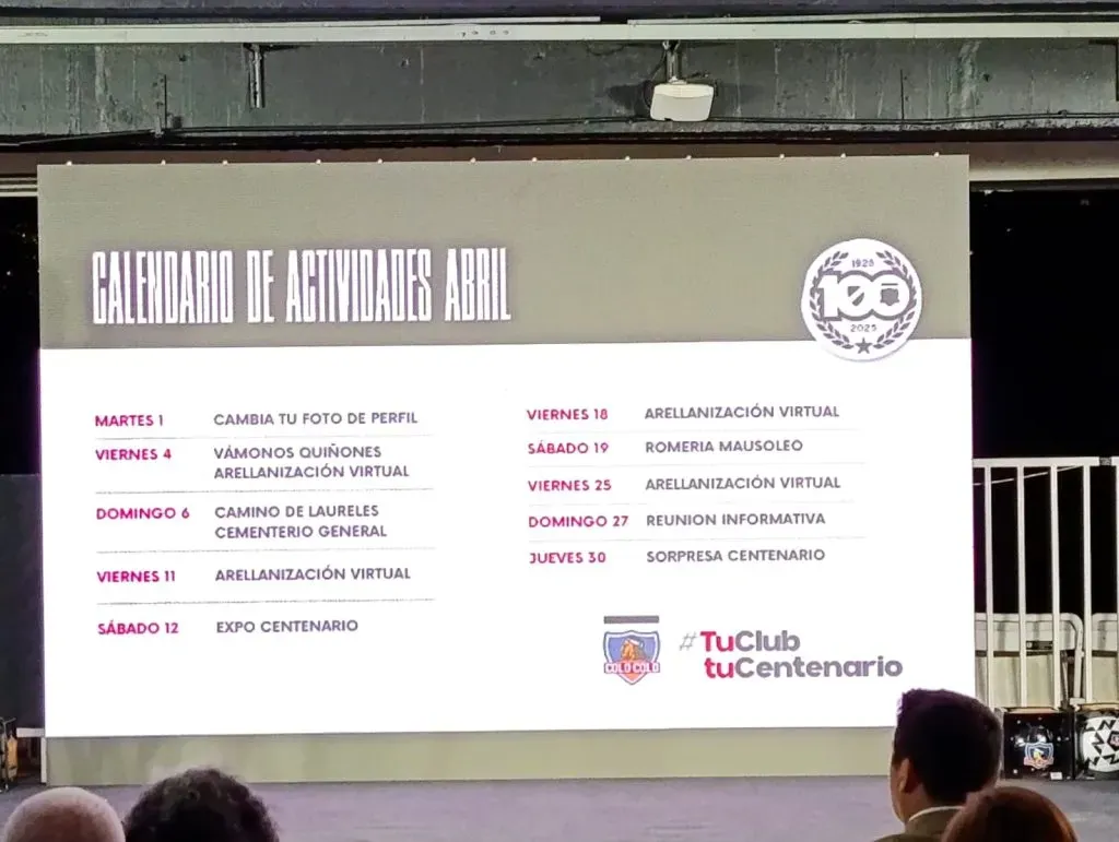 Calendario de actividades de Abril. (Foto: DaleAlbo)