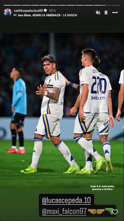 La celebración y dedicatoria de Carlos Palacios.