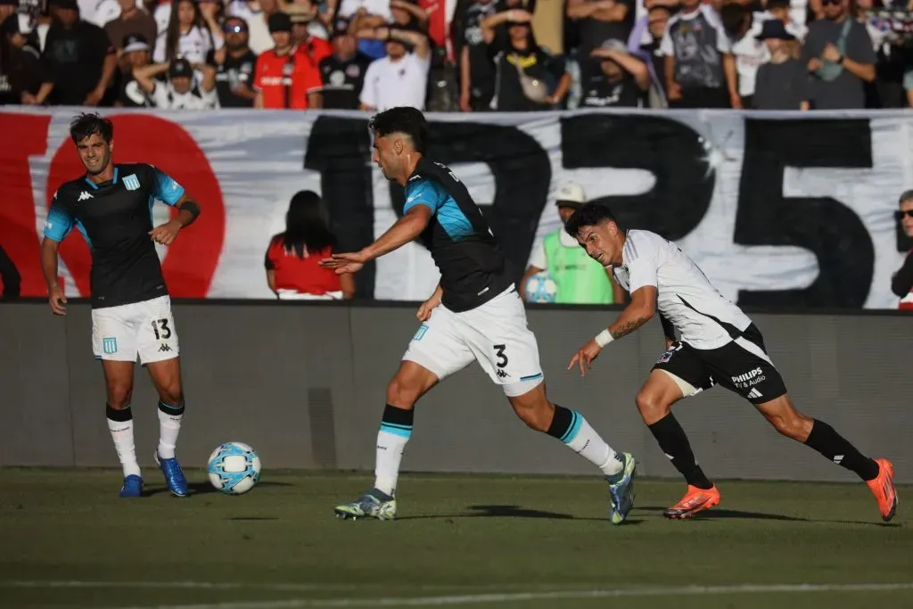 Colo Colo vs Racing Club en amistoso de pretemporada. (Foto: Photosport)