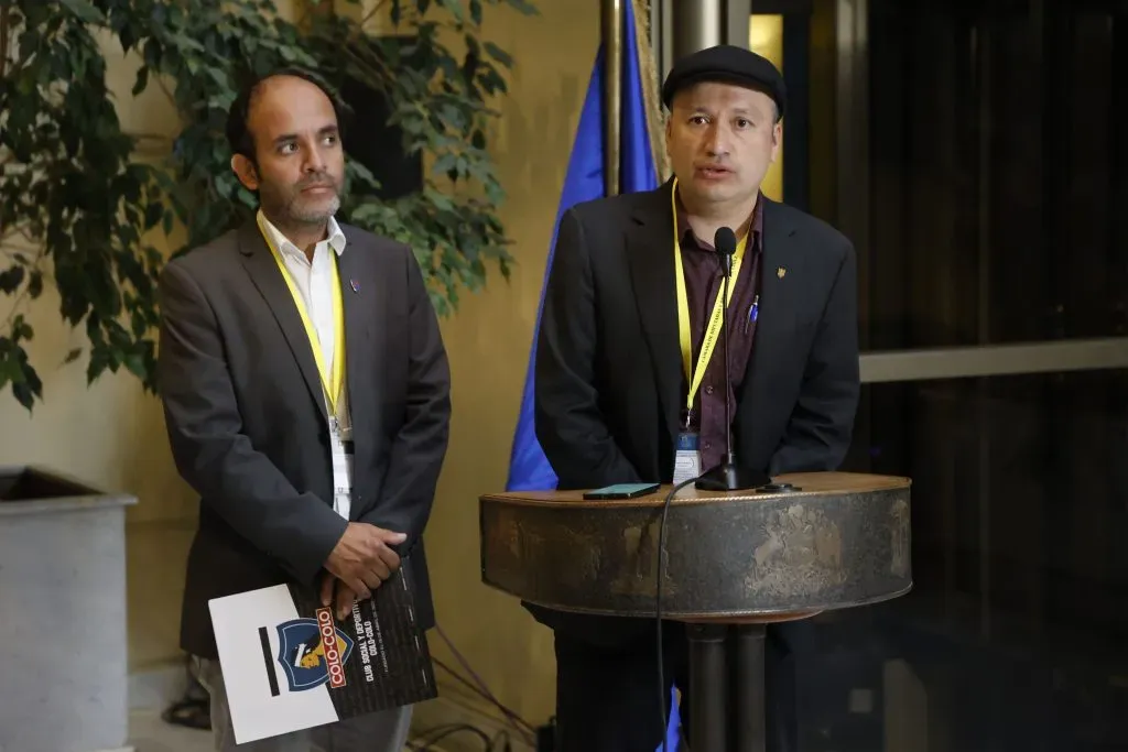 Edmundo Valladares en punto de prensa. (Foto: Aton Chile)