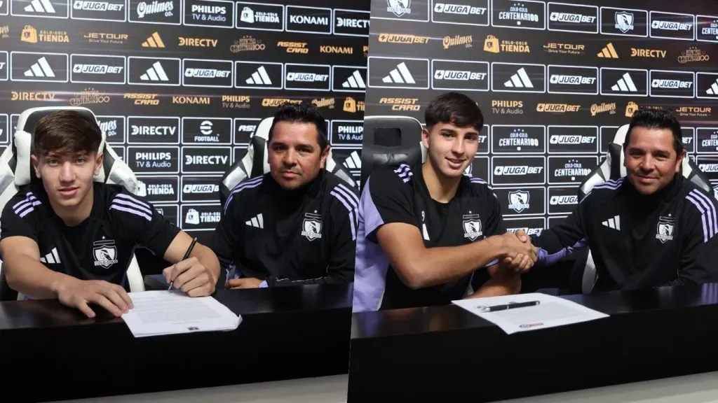 Vicente Martínez y Gabriel Maureira, nuevos profesionales de Colo Colo | Fotos: Colo Colo