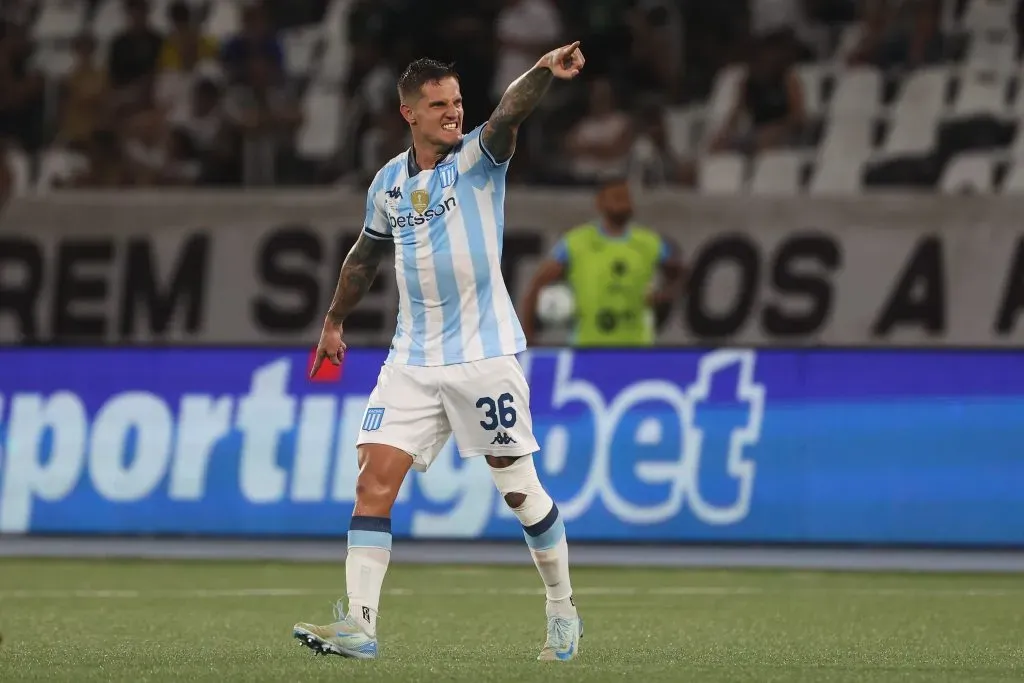 Bruno Zuculini es baja en Racing vs Colo Colo