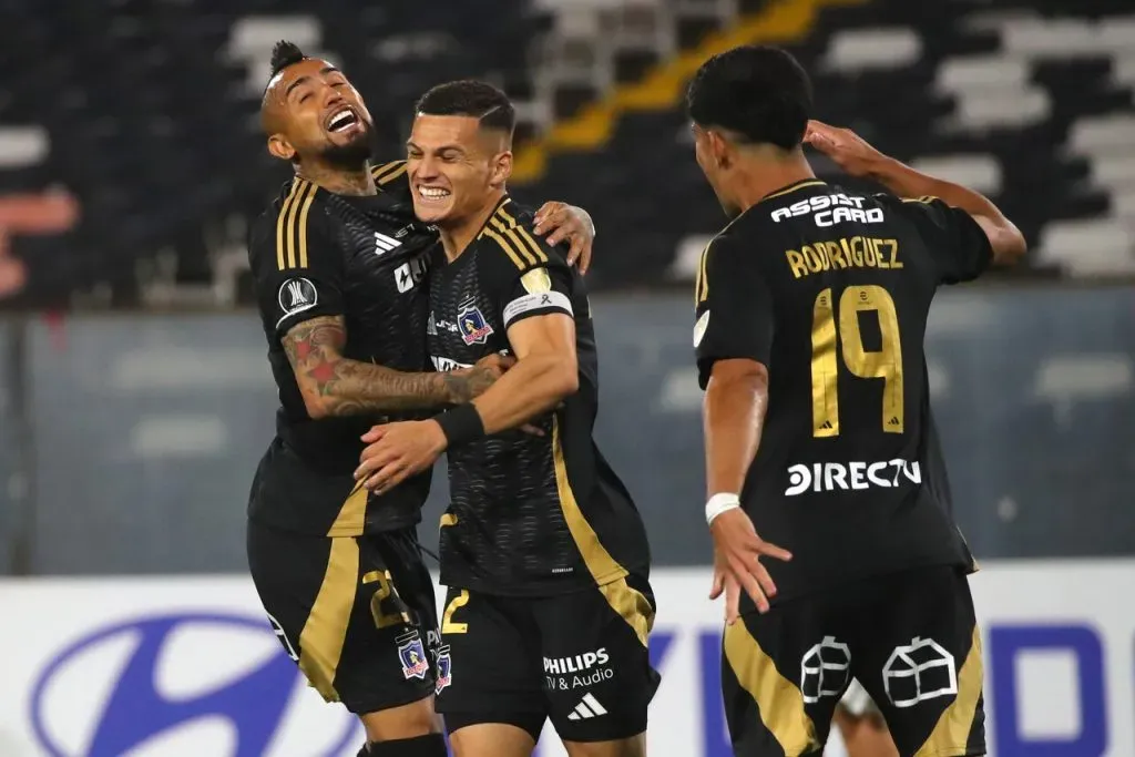 Cepeda anotó para Colo Colo en el duelo frente a Racing. Imagen: Jonnathan Oyarzun/Photosport