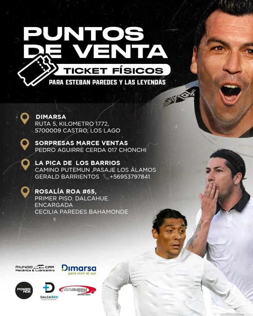 Foto: Esteban Paredes y las leyendas