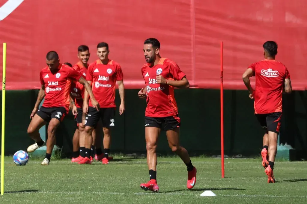 Entrenamiento de la Selección Chilena. (Foto: Photosport)