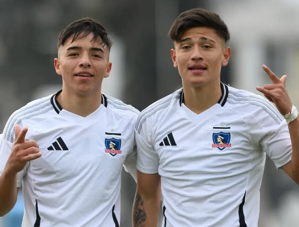 Milován Velásquez y Sebastián Vega, los artífices del primer tanto albo.