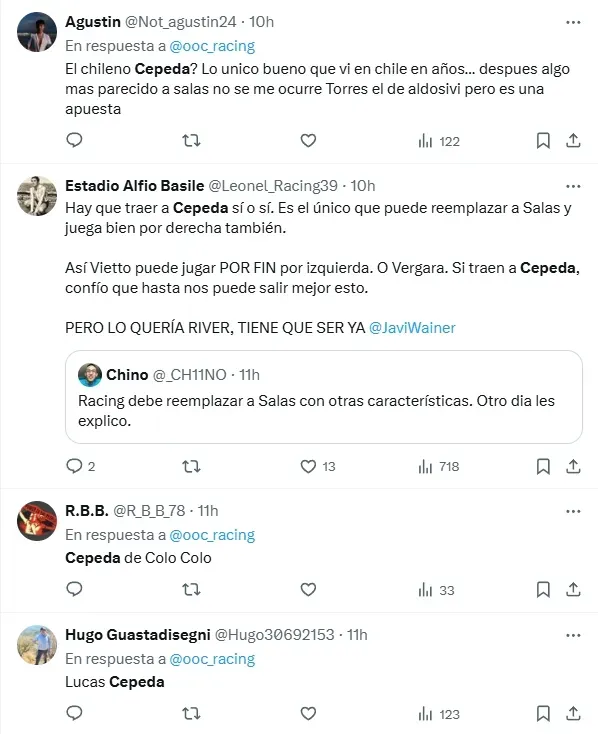 Comentarios de los hinchas. (Foto: captura)