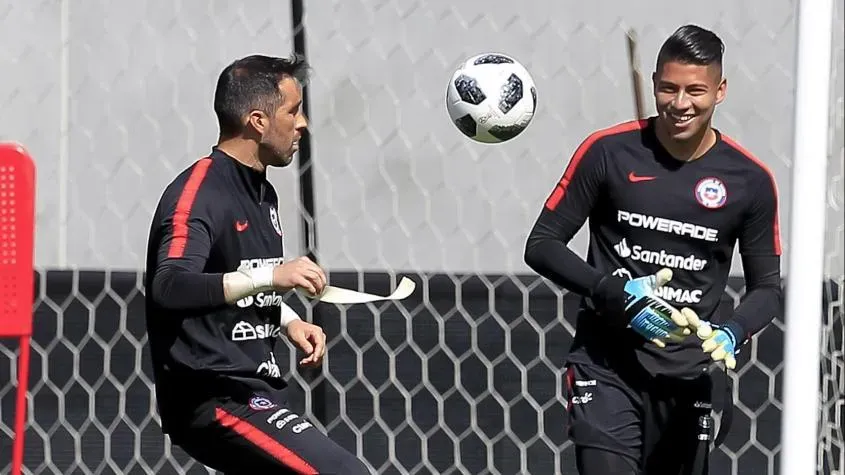Claudio Bravo y Brayan Cortés en la Selección