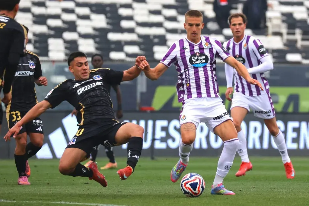 Nicolás Suárez fue uno de los puntos altos del Cacique en el amistoso ante el Real Valladolid.
