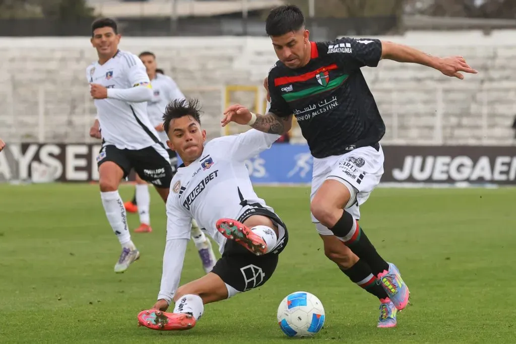 Colo Colo igualó ante Palestino en La Cisterna. Imagen: Jonnathan Oyarzun/Photosport