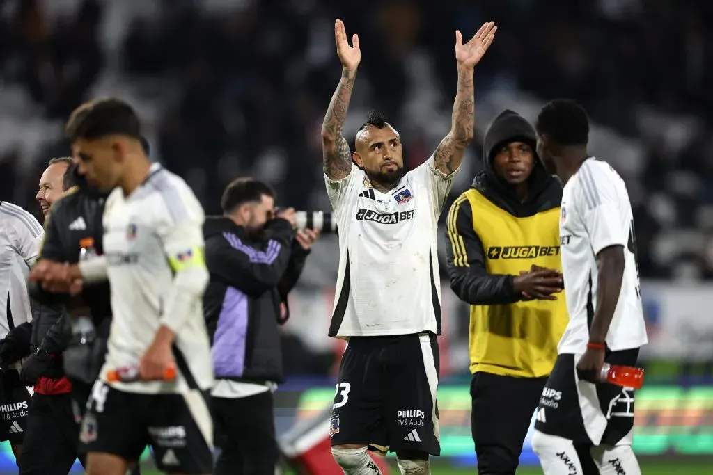 Arturo Vidal anotó en la victoria de Colo Colo ante Deportes Iquique en la última jornada de la Liga de Primera. Foto: Javier Torres/Photosport