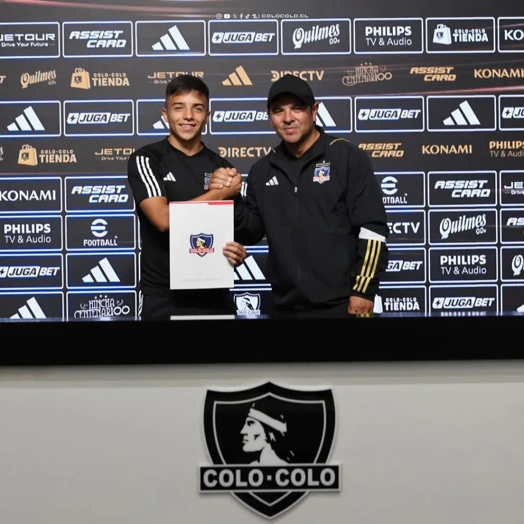 Milován Velásquez firmó este año su primer contrato como profesional. Foto: Colo Colo