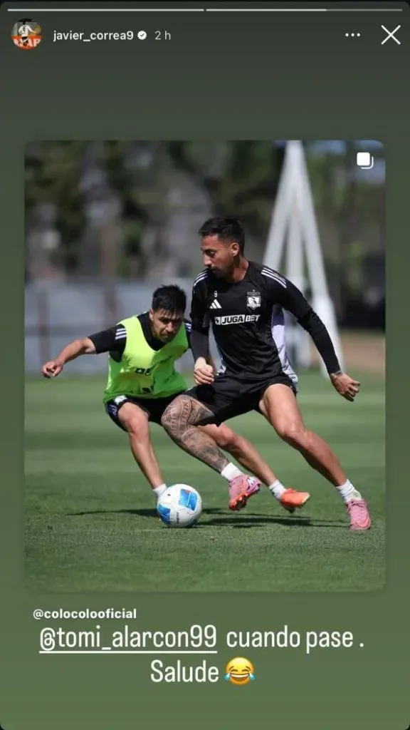 La publicación de Javier Correa.