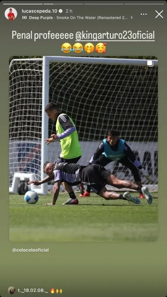 La publicación de Lucas Cepeda.