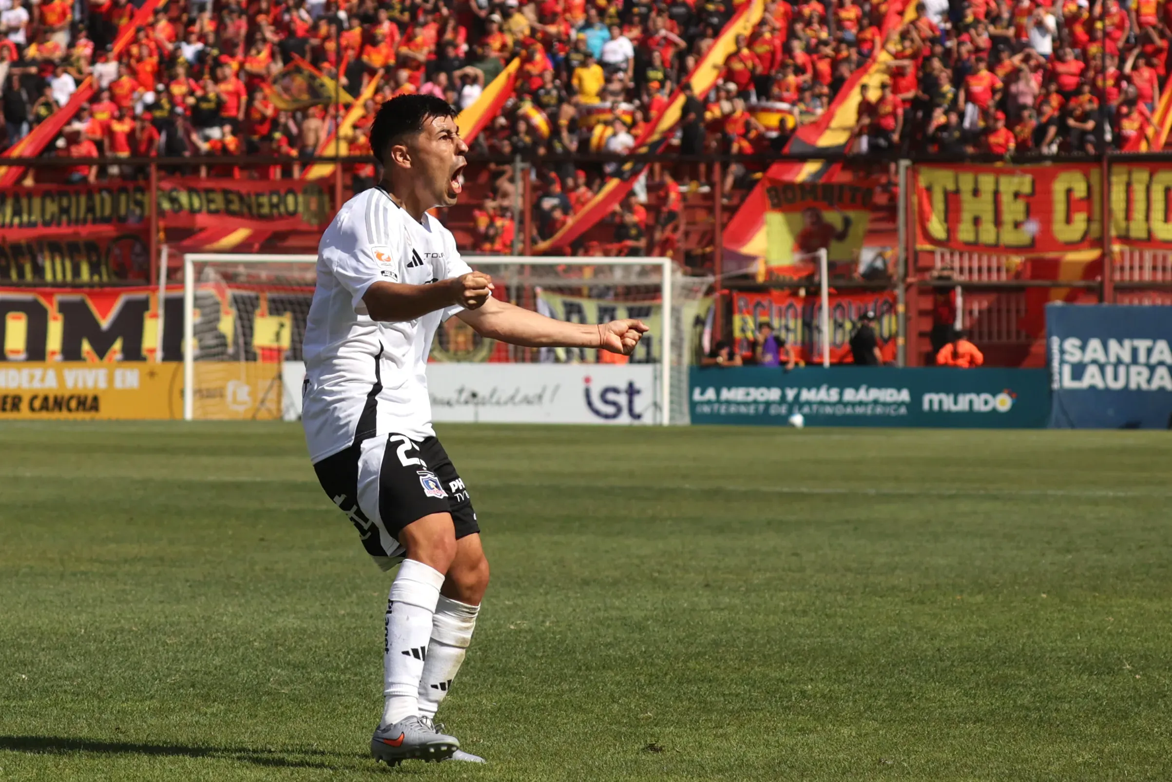 Tomás Alarcón le dio tres puntos de oro a Colo Colo. Imagen: Dragomir Yankovic/Photosport