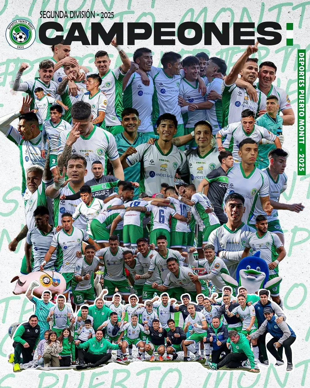 Deportes Puerto Montt campeón. (Foto: @DPMChile)