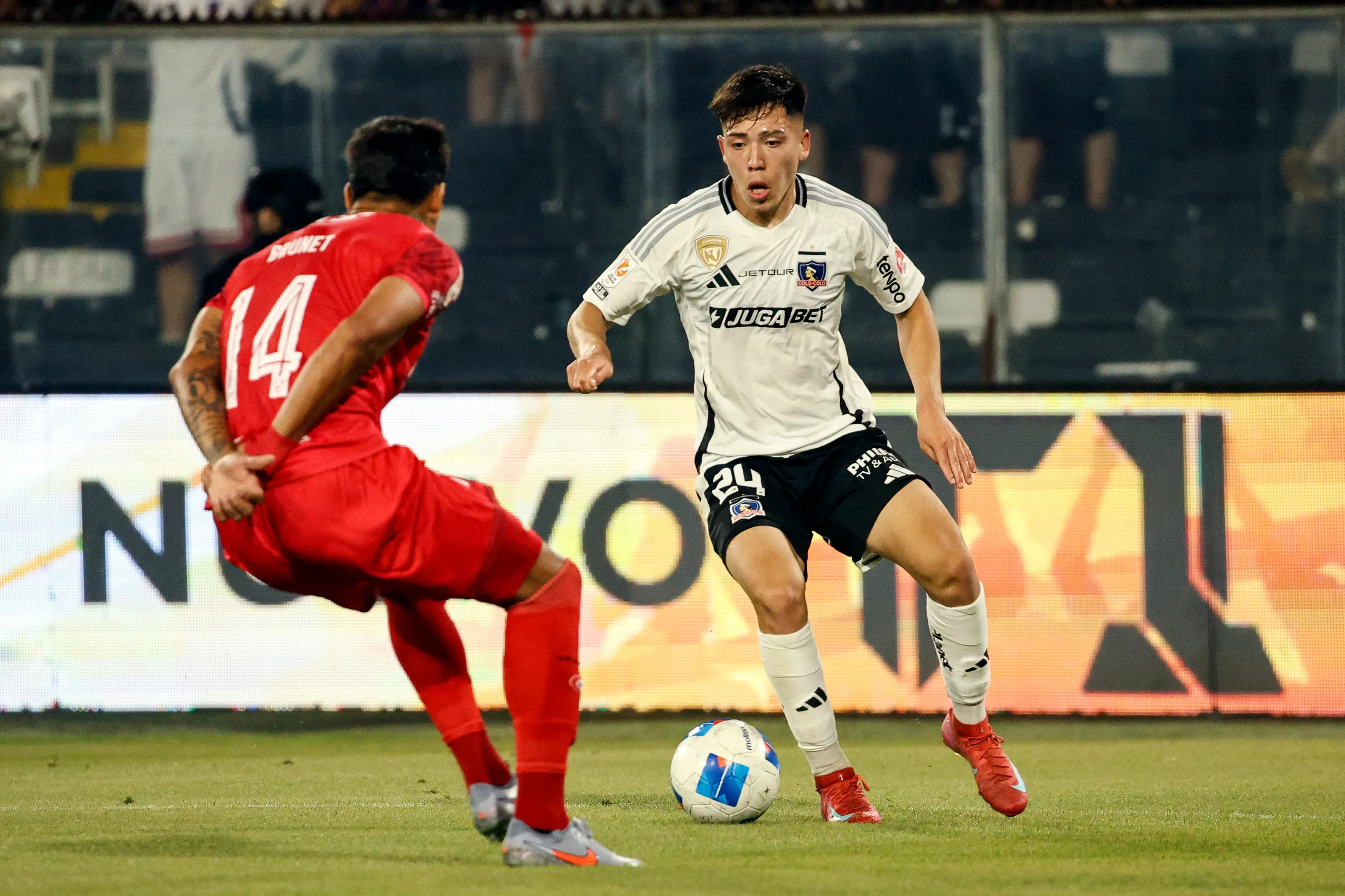 Leandro Hernández volvió a sumar minutos Sub 21 en Colo Colo. Imagen: Diego Martin/Photosport