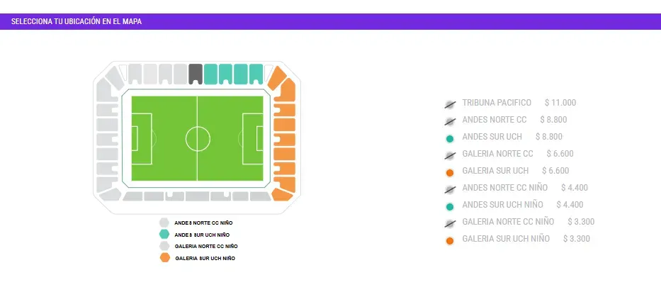 Al cierre de esta nota, este es el panorama en PuntoTicket sobre la venta de entradas para la gran final de la Liga Femenina 2025. Foto: Captura.