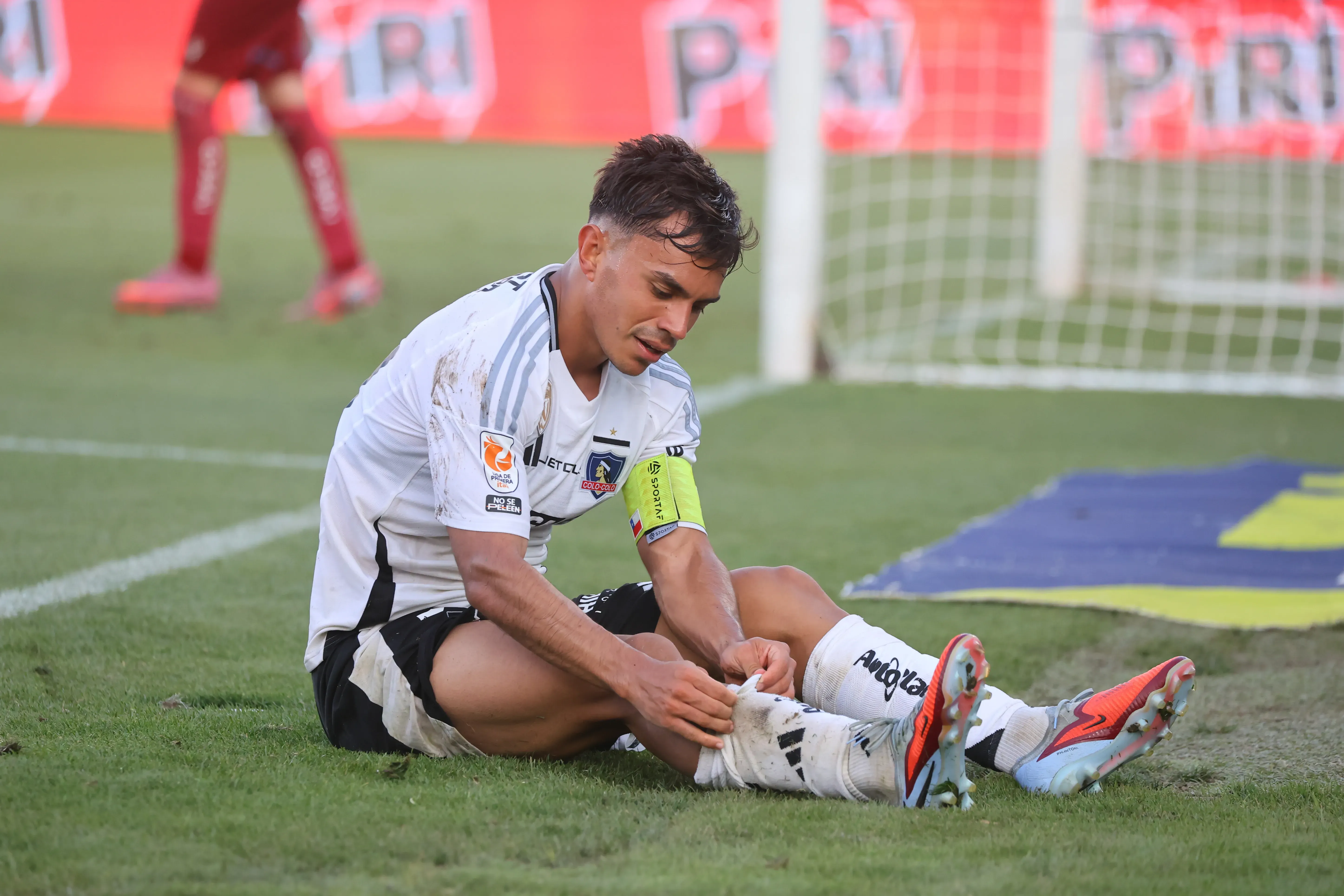 Vicente Pizarro en el último partido de Colo Colo. (Foto: Photosport)