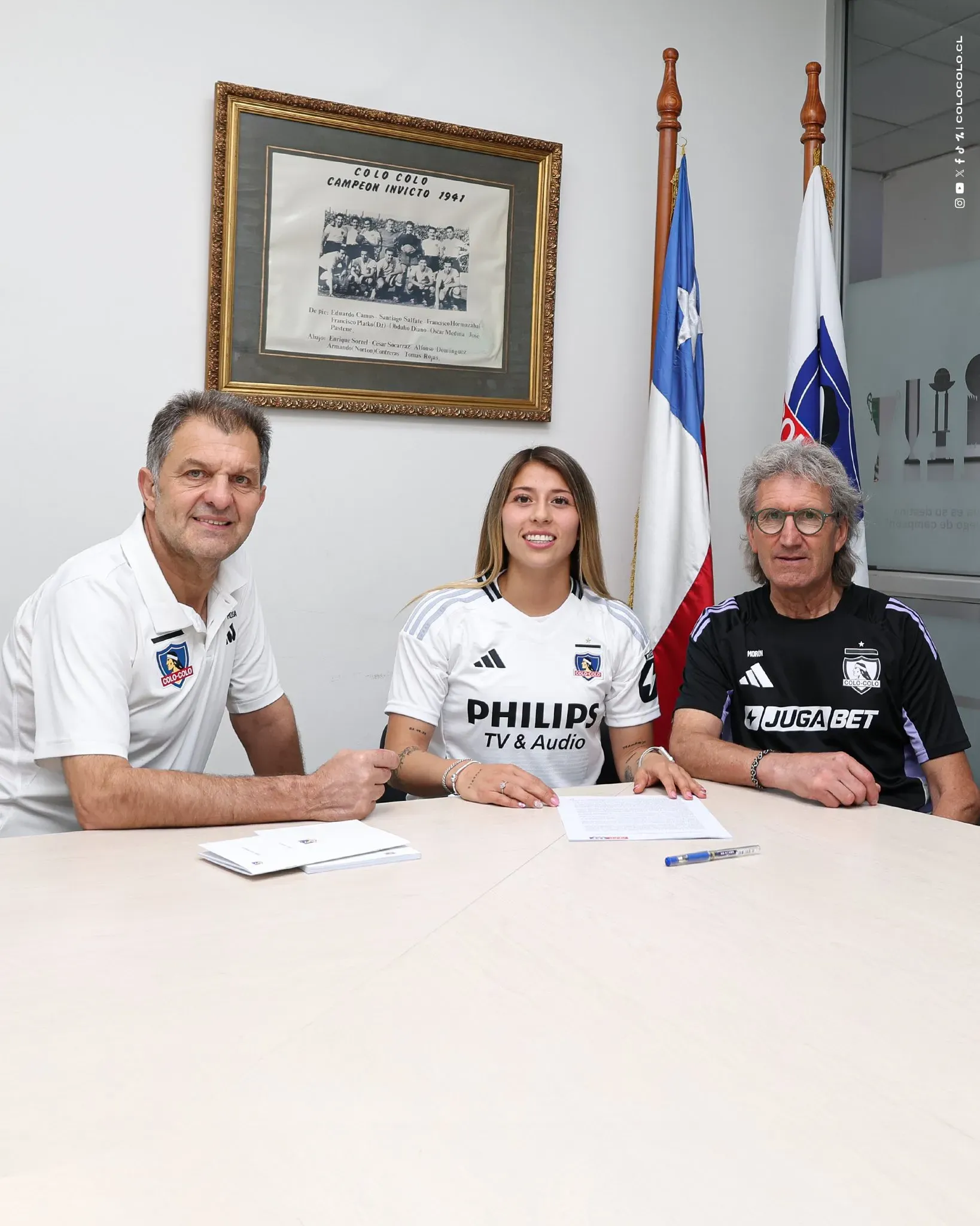Claudia Salfate es nueva jugadora de Colo Colo Femenino. Imagen: Colo Colo Oficial