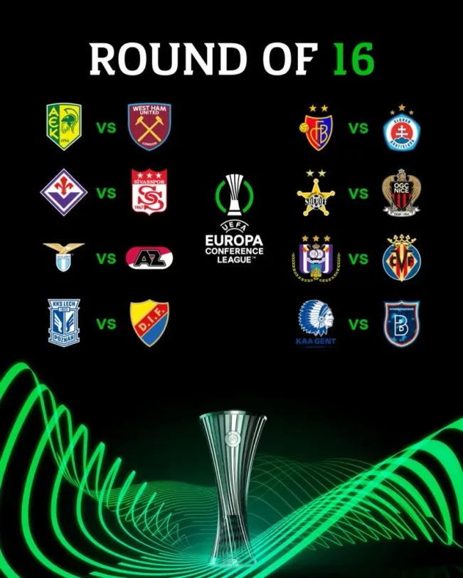 Los octavos de final de la UEFA Conference League (Foto: Twitter/@europacnfleague)