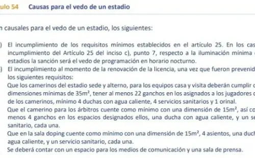 El artículo en el que se basa el veto impuesto por Fedefutbol