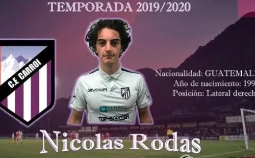CE Carroi anunciando el fichaje de Nicolás Rodas